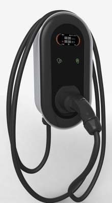 7kW AC EV het Laden Posten DC6mA Enige Fase de Vertoning van het 4,3 Duimscherm