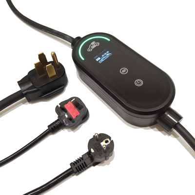 kopen IP67 Type B bescherming slimme draagbare EV-oplader 16A 3,6kW met temperatuursensor online vervaardiging