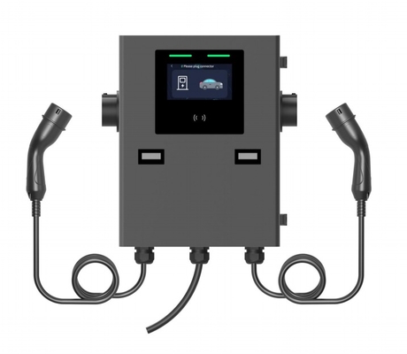 IP55 2*22kw Wallbox-oplader voor commercieel gebruik