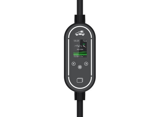 kopen Nieuwe draagbare EV-oplader met 2,4 inch scherm APP Bluetooth WIFI RFID-kaart Intelligent Car Charger online vervaardiging