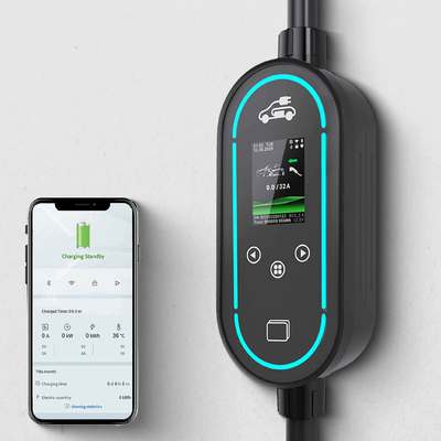 kopen 7.36kW 32A Portable EV Charger met Type B RCD en LCD Display online vervaardiging