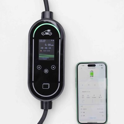 kopen 3,68kW 16A slimme thuislader voor elektrische auto's met wifi en bluetooth, LCD-display online vervaardiging