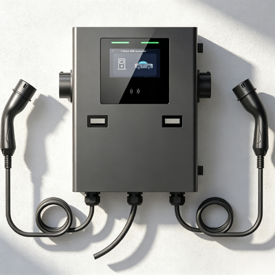 kopen IP55 2*22kw Wallbox-oplader voor commercieel gebruik online vervaardiging