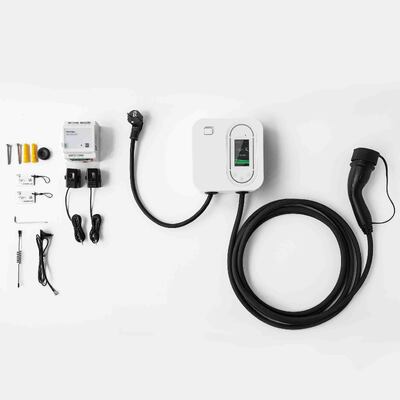 kopen 22kW driefase snelladende Smart Home Wallbox CE-gecertificeerde wandgemonteerde EV-lader IP65 waterdicht Ondersteuning RFID/WiFi/Bluetooth-verbinding Beschikbaar in wit en zwart online vervaardiging
