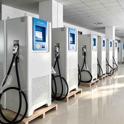 kopen 60kW-120KW DC-sneloplaadstation voor elektrische voertuigen met CCS GBT-dubbele stekker online vervaardiging