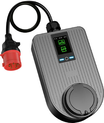 kopen 7,4kW Type 2 Draagbare EV Oplader CEE Stekker Enkelfasig 32A Thuis Opladen 2,8 inch LCD online vervaardiging