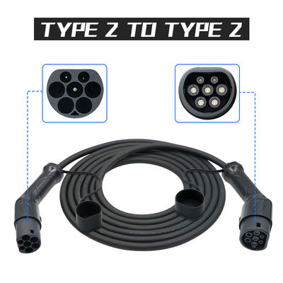 16A 1 Fasetype - 2 aan Type - 2 EV het Laden Kabel met 5m TUV zwarte kabel