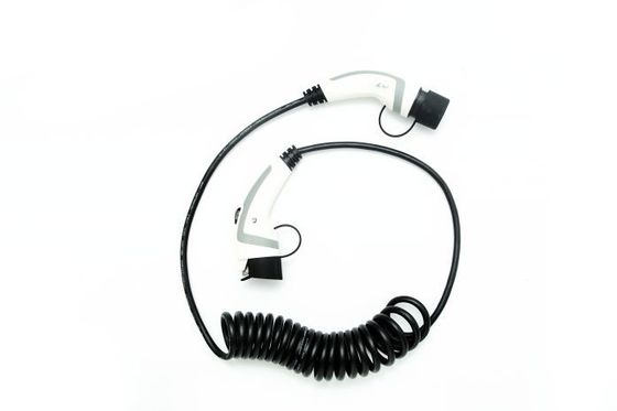 Het Type 1 van ANS 16A IP67 aan Type - 2 EV het Laden Kabel Witte Spiraalvormige Kabel