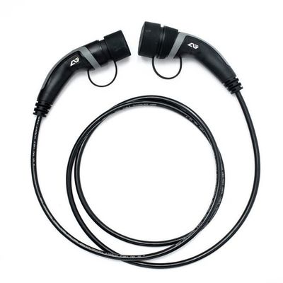 kopen Zwarte 16A 3 Fase 5m Type - 2 aan Type - 2 Kabeltpu Materiële TUV Certificatie online vervaardiging