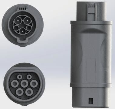 het Laden van 220V 32A EV het Type van Kabeladapter - 2 aan Type 1ev Adapter