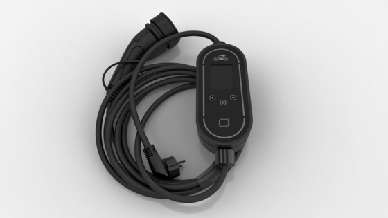 Goede prijs 11KW Type2 EV Portable Charger with 2.4 inch Screen  EV Portable Charger with APP Control online