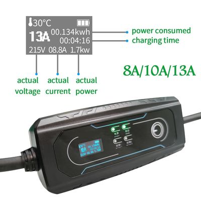 Goede prijs De Laders Britse 3 van het Type2 8-16A 1P Draagbare Elektrische voertuig SPELDENafzet online